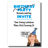 Party Invite Lockdown Party Card